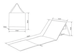 Intimo Strandmat - 2 Stuks - Grijs - 100x51x41cm 28 Intimo Strandmat - 2 Stuks - Grijs - 100x51x41cm -Campingaz winkel 1200x874