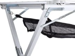 Campart Campingtafel XL TA-0806 - Opvouwbaar, Lichtgewicht En Met Verstelbare Poten - Kampeertafel Inklapbaar Inclusief Opbergtas - 140 X 80 X 70 Cm - Wit -Campingaz winkel 1200x891