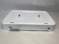 EDM 2-Pits Gaskooktoestel - Camping - Wit - 46x30x12 Cm -Campingaz winkel 1200x900 12