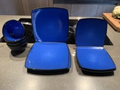 Camping Servies - 12 Delig – 100% Melamine Servies Set – Campingservies – Melamine Servies - Blue Ocean -Campingaz winkel 1200x900 24