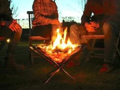 Firekorf + Grill + Spit : Opvouwbare Vuurkorf / Vuurschaal Met Rooster En Spit - Draagbare BBQ - Opbergtas - Kampeer Grill - Kookset -Campingaz winkel 1200x900 25