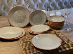 Camping Servies - 12 Delig – 100% Melamine Servies Set – Campingservies – Melamine Servies - Terracotta Style -Campingaz winkel 1200x900 30