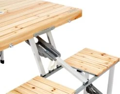 CAMPZ Fir Wood Picknicktafel, Bruin/grijs 15 CAMPZ Fir Wood Picknicktafel, Bruin/grijs -Campingaz winkel 1200x937