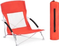 JEMIDI Lichtgewicht Inklapbare Draagbare Strandstoel - Opvouwbare Campingstoel Met Draagtas - Ademend En Comfortabel -Campingaz winkel 1200x943