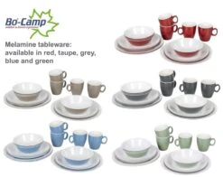 Bo-Camp Servies - Campingbord - 100% Melamine - 16-delig - Grijs -Campingaz winkel 1200x954 3