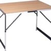 Kamyra® Campingtafel Inklapbaar - Kampeertafel, Partytafel - Opvouwbaar, Lichtgewicht & In Hoogte Verstelbaar - Aluminium/Hout -Campingaz winkel 1200x995