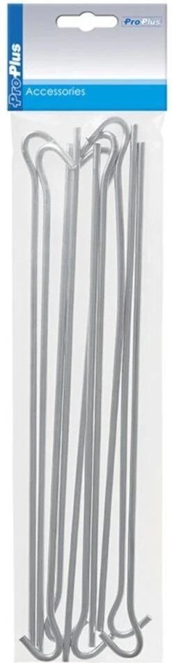 PROPLUS 10x Stuks Grondpennen/tentharingen Metaal Halfrond 30 Cm - Kampeer Artikelen Voor Tent Of Windscherm -Campingaz winkel 312x1200