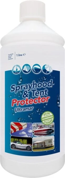 Ultramar - Sprayhood & Tent Protector 1L - Impregneermiddel Voor Bootkap, Tent, Cabriodak - Maakt Waterdicht En Geeft Extra Bescherming -Campingaz winkel 440x1200