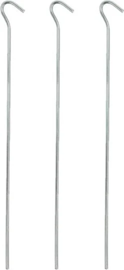 PROPLUS 10x Stuks Grondpennen/tentharingen Metaal Halfrond 30 Cm - Kampeer Artikelen Voor Tent Of Windscherm -Campingaz winkel 550x1200