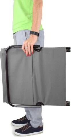 Strandmat Opvouwbaar Met Schouderband - Strandstoel Grijs 145x47x52 -Campingaz winkel 624x1200