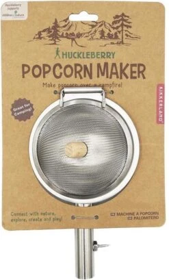 Kikkerland Huckleberry Popcorn Maker - Maak Je Eigen Popcorn - Popcornpan - Kampvuur - Buitenspeelgoed - Buitenspelen - Kamperen -Campingaz winkel 725x1200 1