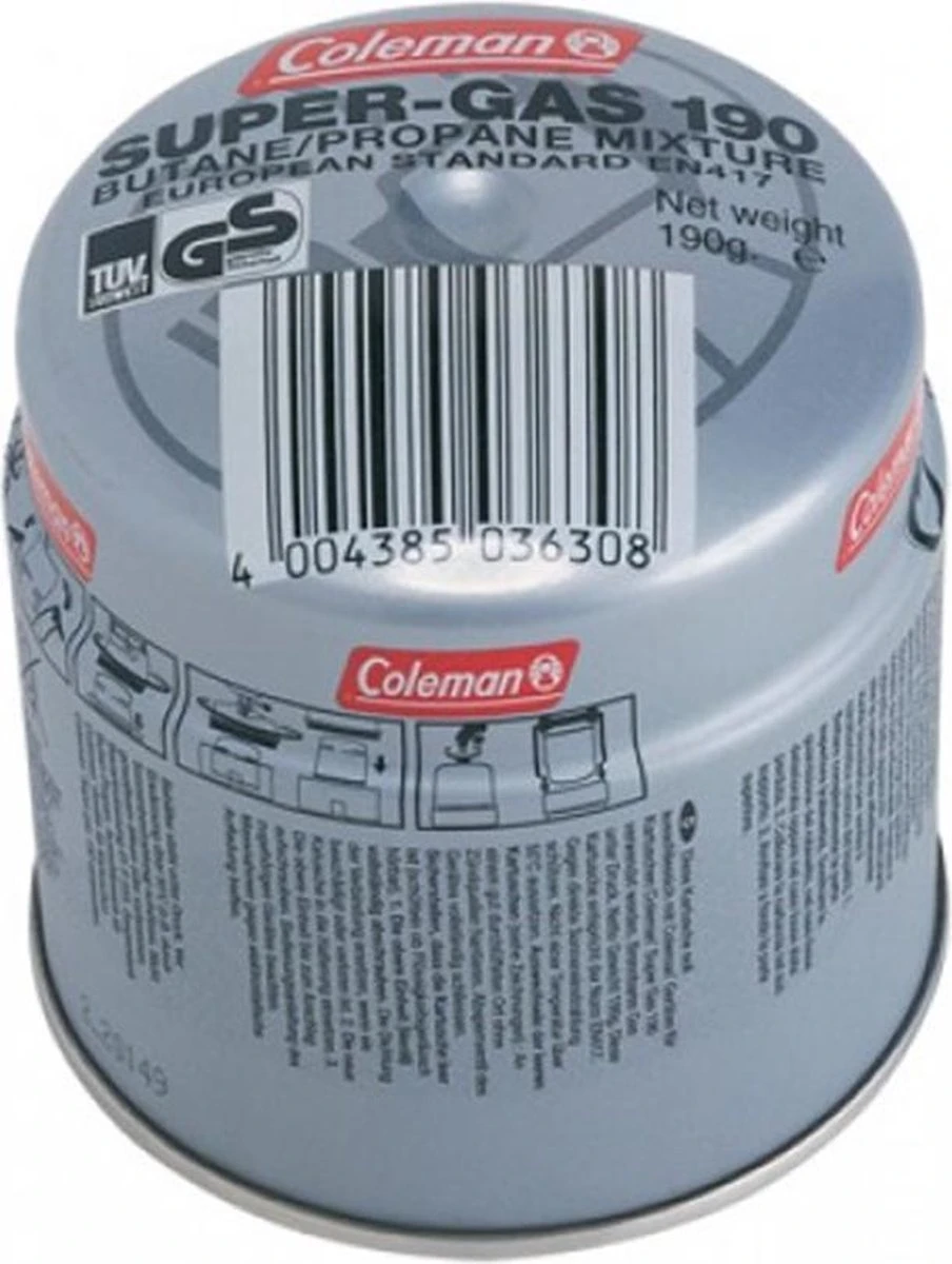 Coleman Prik Gas Cartouche Met Veiligheidsventiel 190g - Cosiscoop Gaslantaarn - Metaal - 3 Coleman Prik Gas Cartouche Met Veiligheidsventiel 190g - Cosiscoop Gaslantaarn - Metaal -