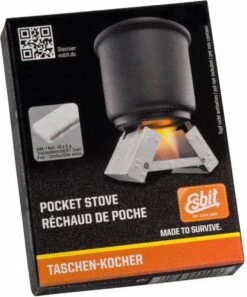 Esbit Brander Pocket Stove S - Incl 16x5 Gr Esbit Blokjes - Compact 12 Esbit Brander Pocket Stove S - Incl 16x5 Gr Esbit Blokjes - Compact -Campingaz winkel 998x1200